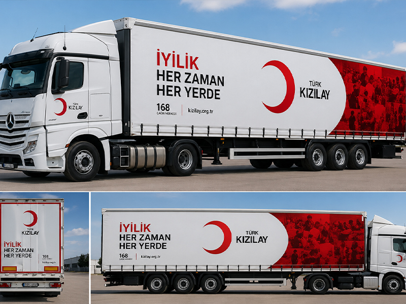 Türk Kızılayı Tır Branda Baskıları